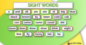 Sight word activities for parents